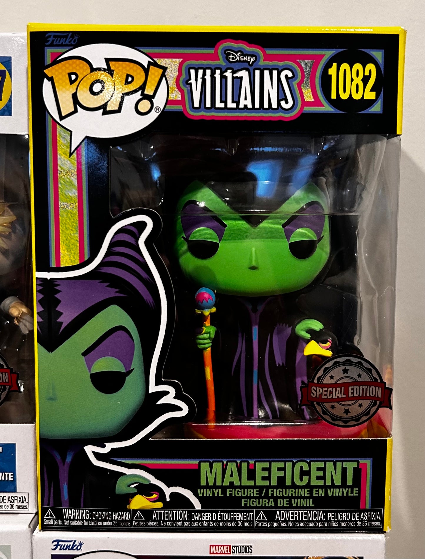 Funko Pop # 1082 - Maleficent Blacklight - Disney.