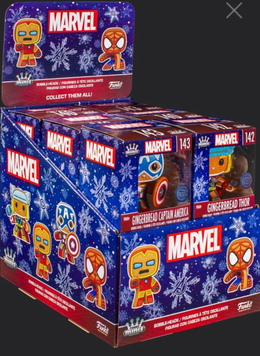 Funko Minis - Gingerbread (Marvel) - 3" Scale Mini Vinyl Figure (Mystery Single Unit).