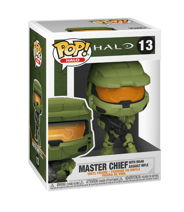 Funko Pop # 13 - Master Chief with Assault Rifle - Halo - Games.