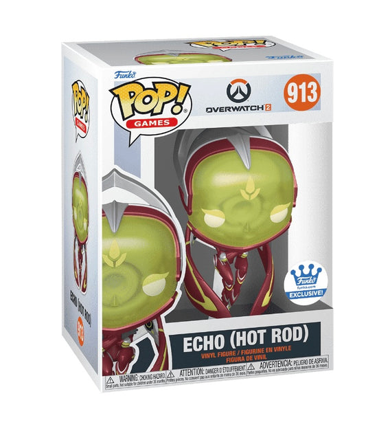 Funko Pop # 913 - Echo (Hot Rod) - Overwatch 2 - Games