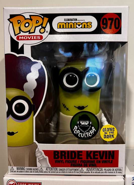 Funko Pop # 970 - Bride Kevin Glow - Minions - Movies.