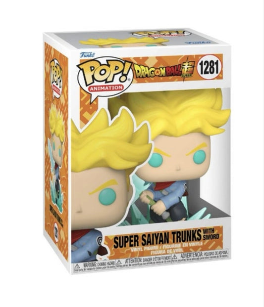 Funko Pop # 1281 - Super Saiyan Trunks with Sword - Dragonball Z - Animation.