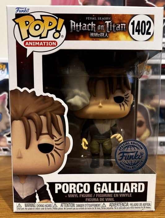 Funko Pop # 1402 - Porco Galliard - Attack on Titan - Animation