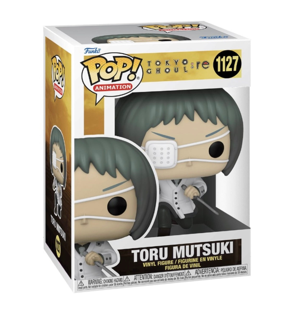 Funko Pop # 1127 - Toru Mutsuki - Tokyo Ghoul - Animation.