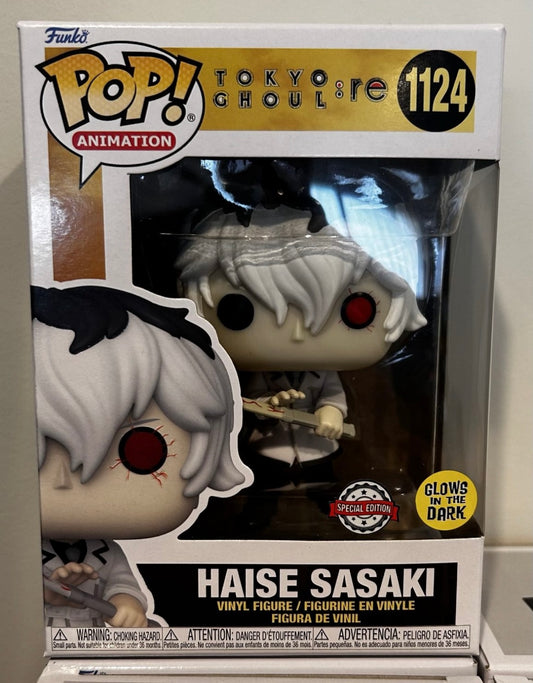 Funko Pop # 1124 - Haise Sasaki (Glow) - Tokyo Ghoul - Animation.