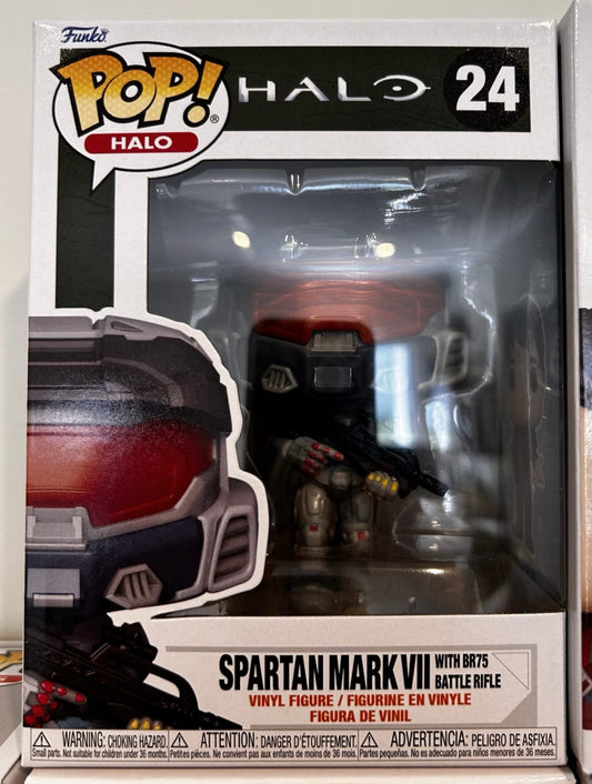 Funko Pop # 24 - Spartan Mark VII with BR75 Battle Rifle - Halo - Games