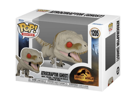 Funko Pop # 1205 - Atrociraptor (Ghost) - Jurassic World - Movies.