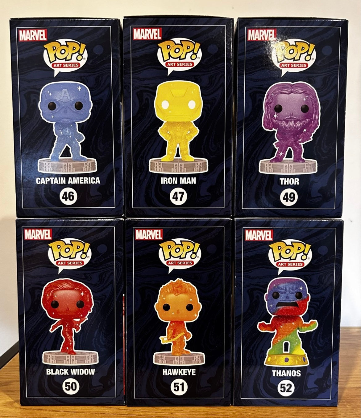 Funko Pops - Infinity Saga (Art Series) Set of 6 - Marvel.