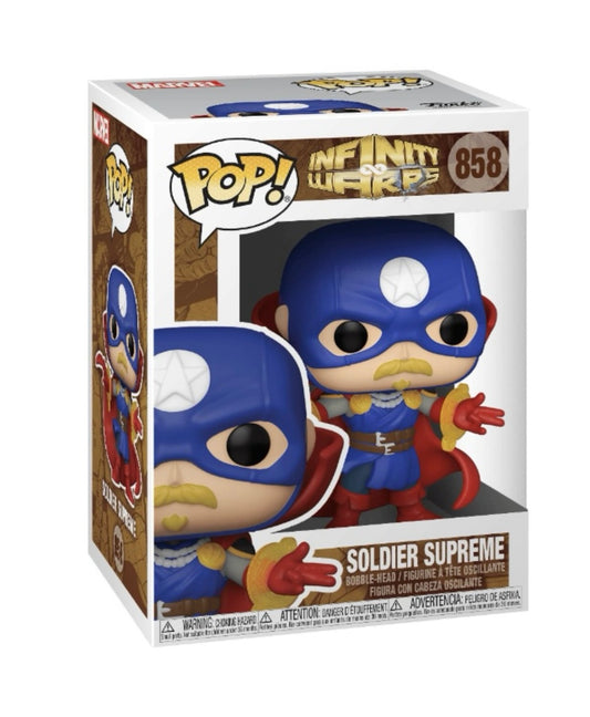 Funko Pop # 858 - Soldier Supreme - Infinity Warps - Marvel.