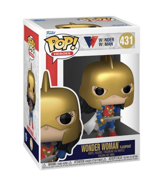 Funko Pop # 431 - Wonder Woman 80 (Flashpoint) - DC Heroes.