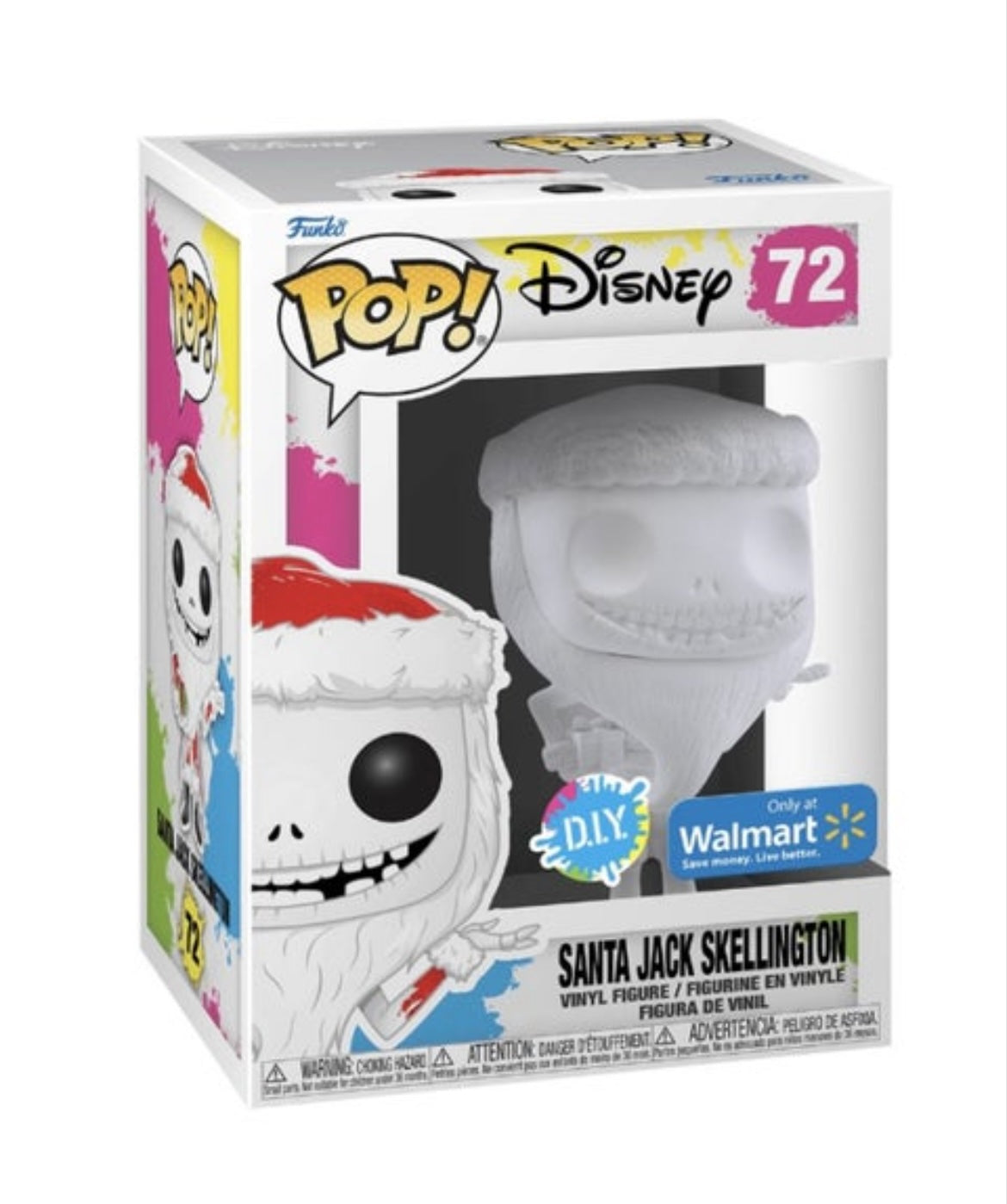 Funko Pop # 72 - Santa Jack Skellington (DIY) - Disney.