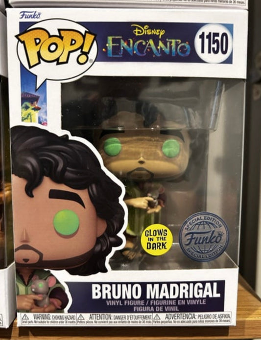 Funko Pop # 1150 - Bruno Madrigal Glow - Disney.