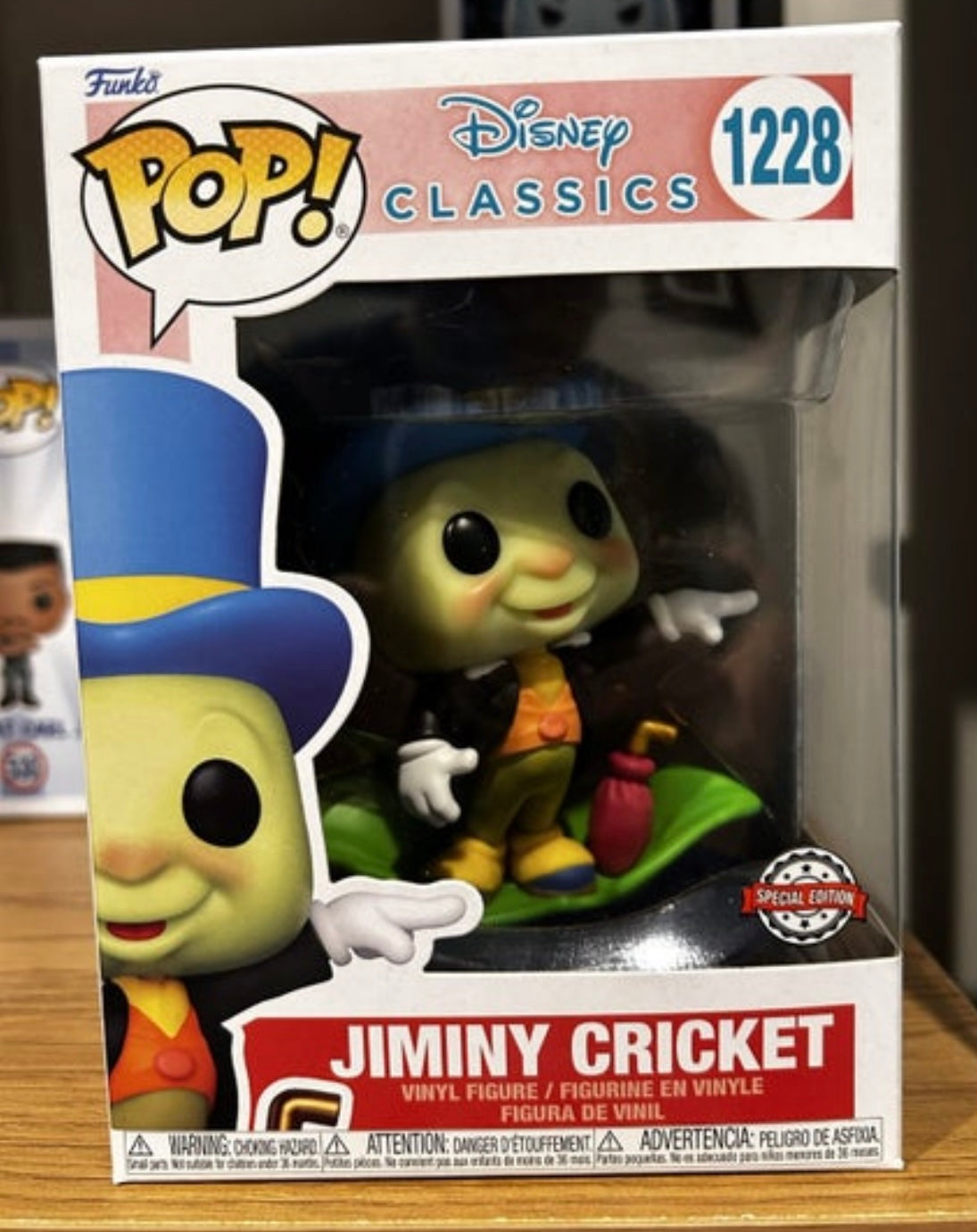 Funko Pop # 1228 - Jiminy Cricket - Disney.