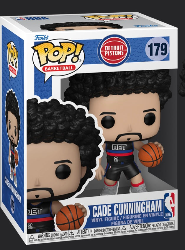 Funko Pop # 179 - Cade Cunningham - Pistons - NBA - Sports.