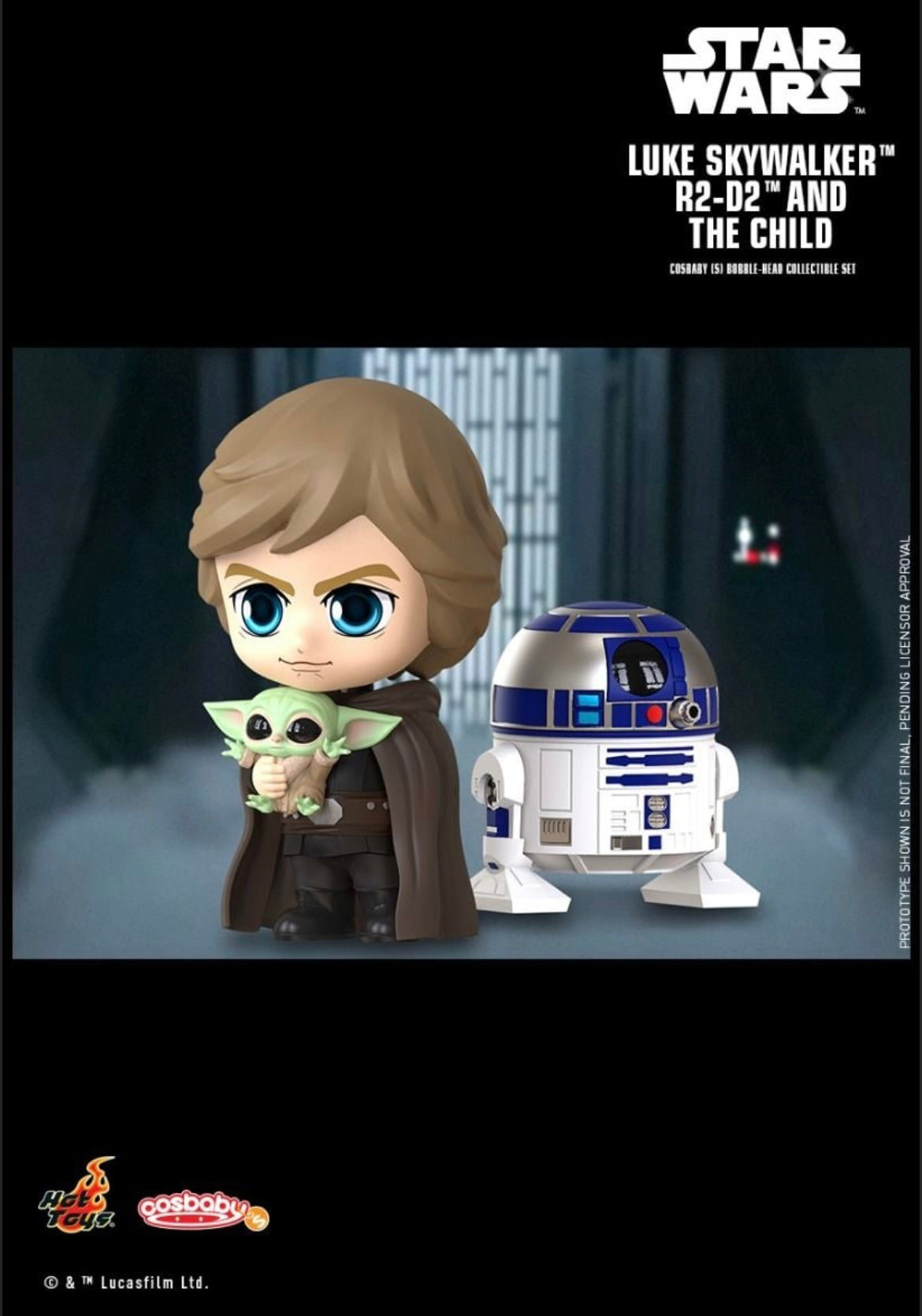 The Mandalorian - Luke, R2-D2 & Grogu - Cosbaby.