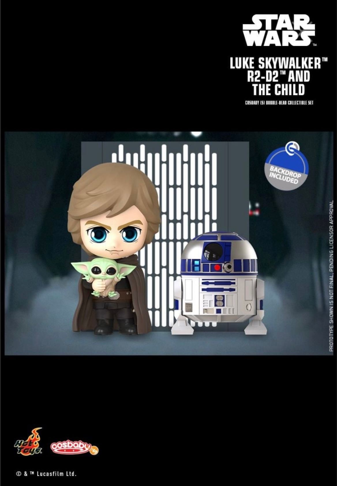 The Mandalorian - Luke, R2-D2 & Grogu - Cosbaby.