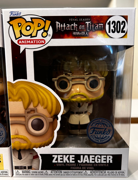 Funko Pop # 1302 - Zeke Jaeger - Attack on Titan - Animation.