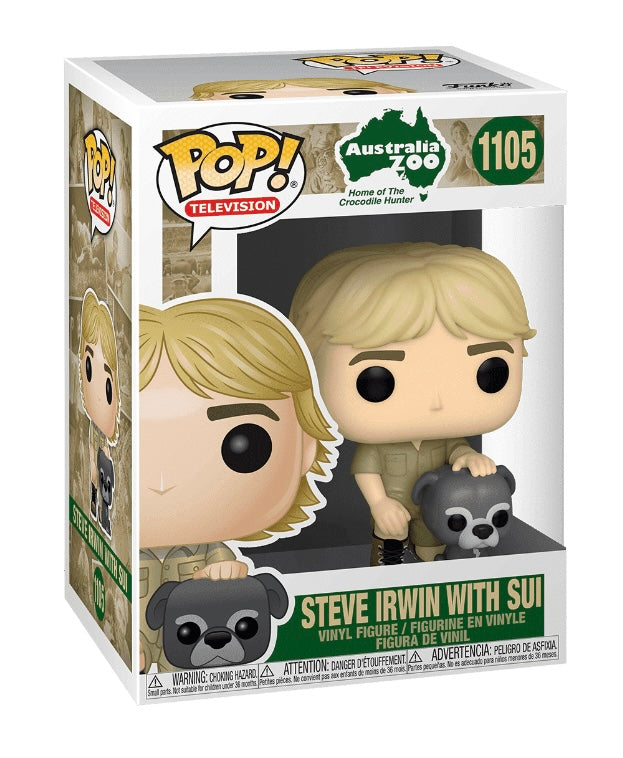 Funko Pop # 1105 - Steve Irwin with Sui - TV.