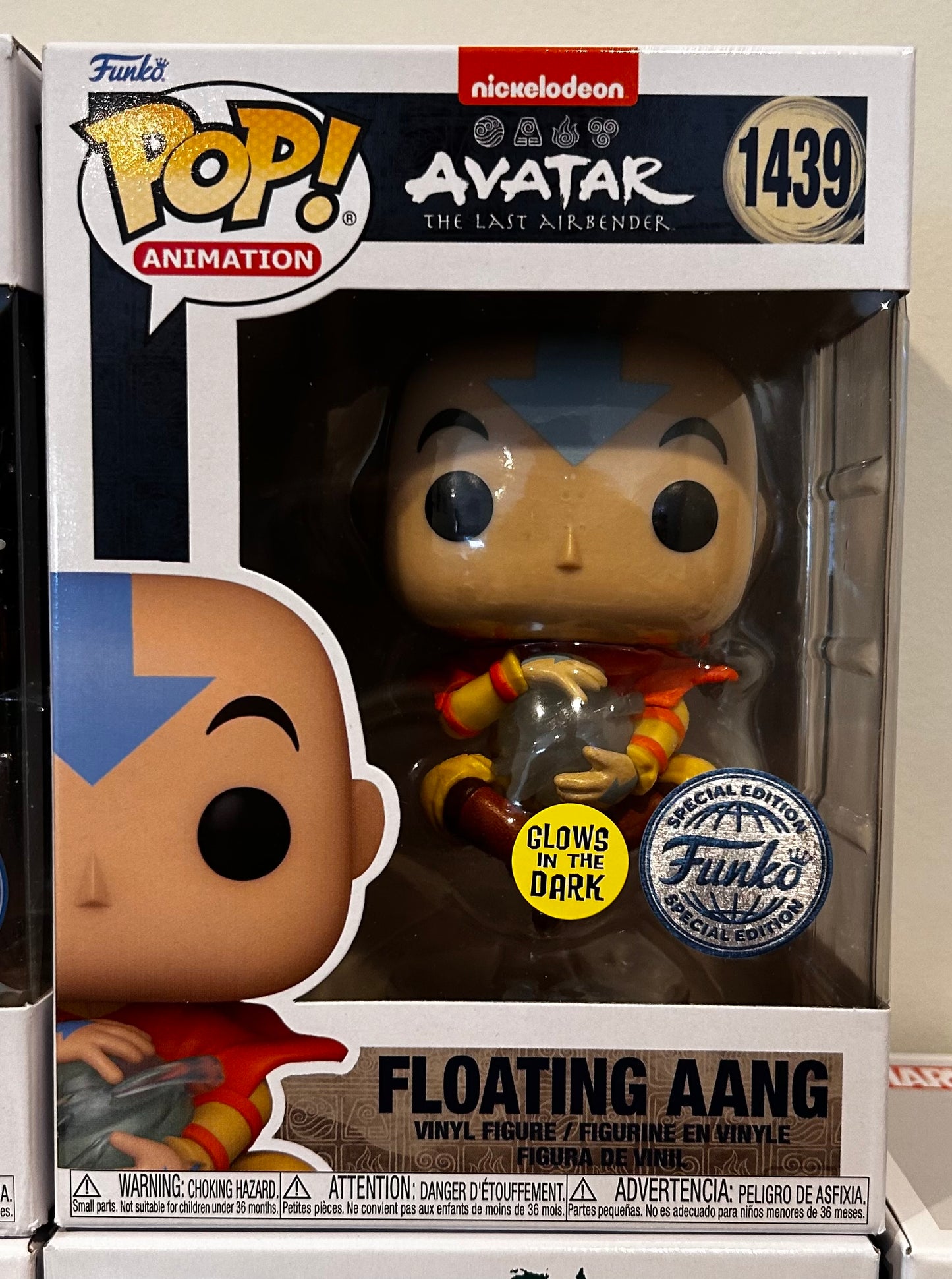 Funko Pop # 1439 - Floating Aang (Glow) - Avatar the Last Airbender - Animation.