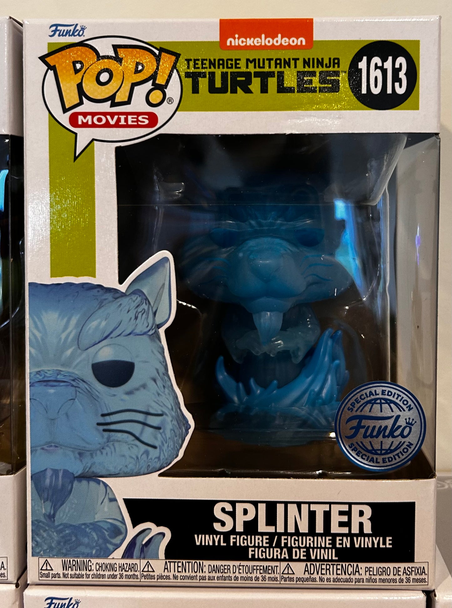 Funko Pop # 1613 - Splinter (Ghost) - TMNT - Movies.