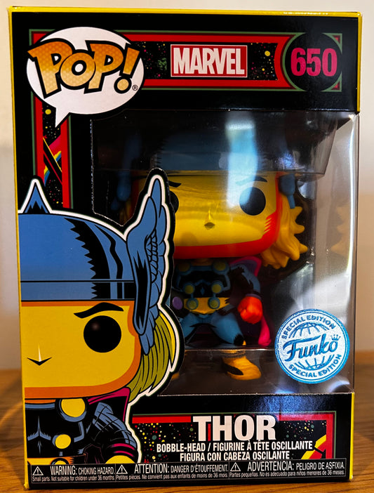 Funko Pop # 650 - Thor Blacklight - Marvel.