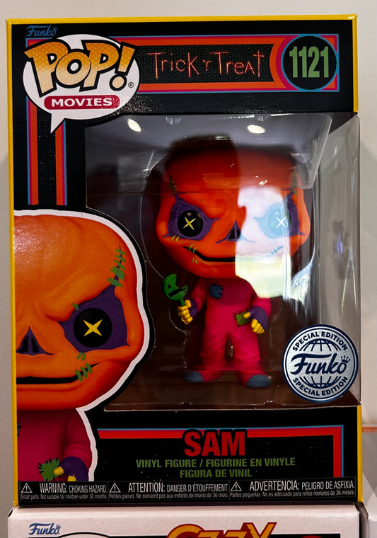 Funko Pop # 1121 - Sam Blacklight - Trick 'r' Treat - Movies.